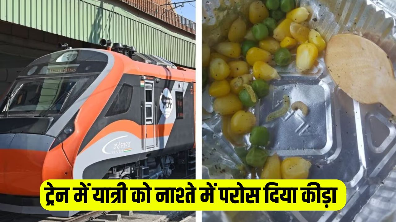 Passenger was served worm in breakfast in Vande Bharat