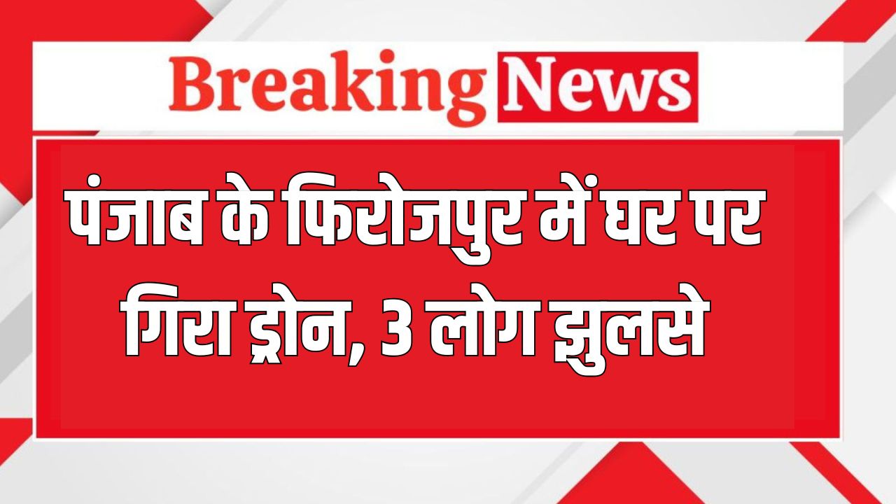 Punjab News: पंजाब के फिरोजपुर में घर पर गिरा ड्रोन, 3 लोग झुलसे 5 Punjab News 2