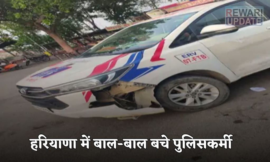 Driver suffers heart problem while driving Dial 112 in Haryana, Innova car collides with divider, policeman survives
