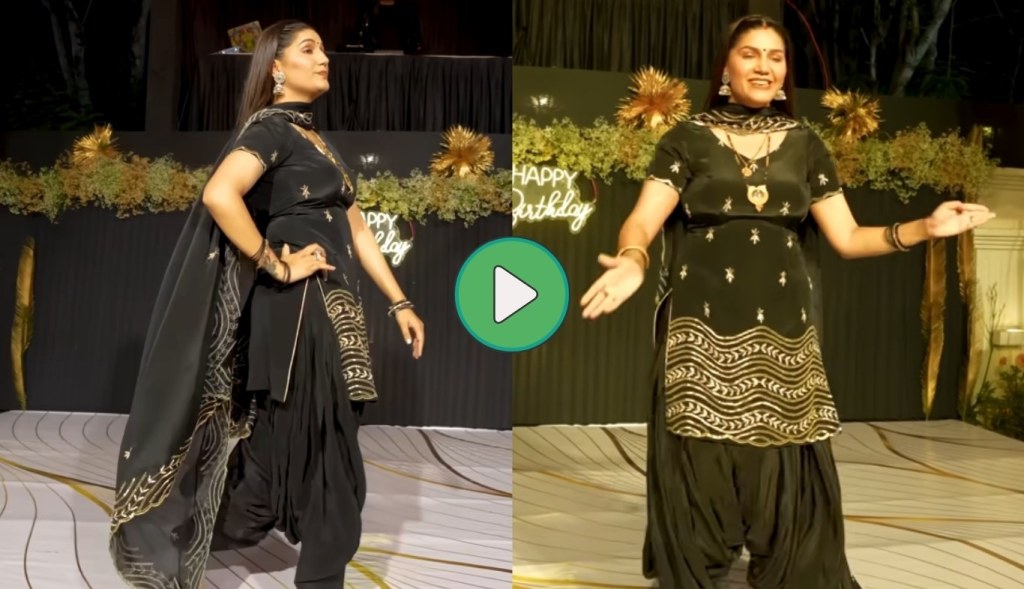 Sapna Choudhary showed a banging look in a black suit