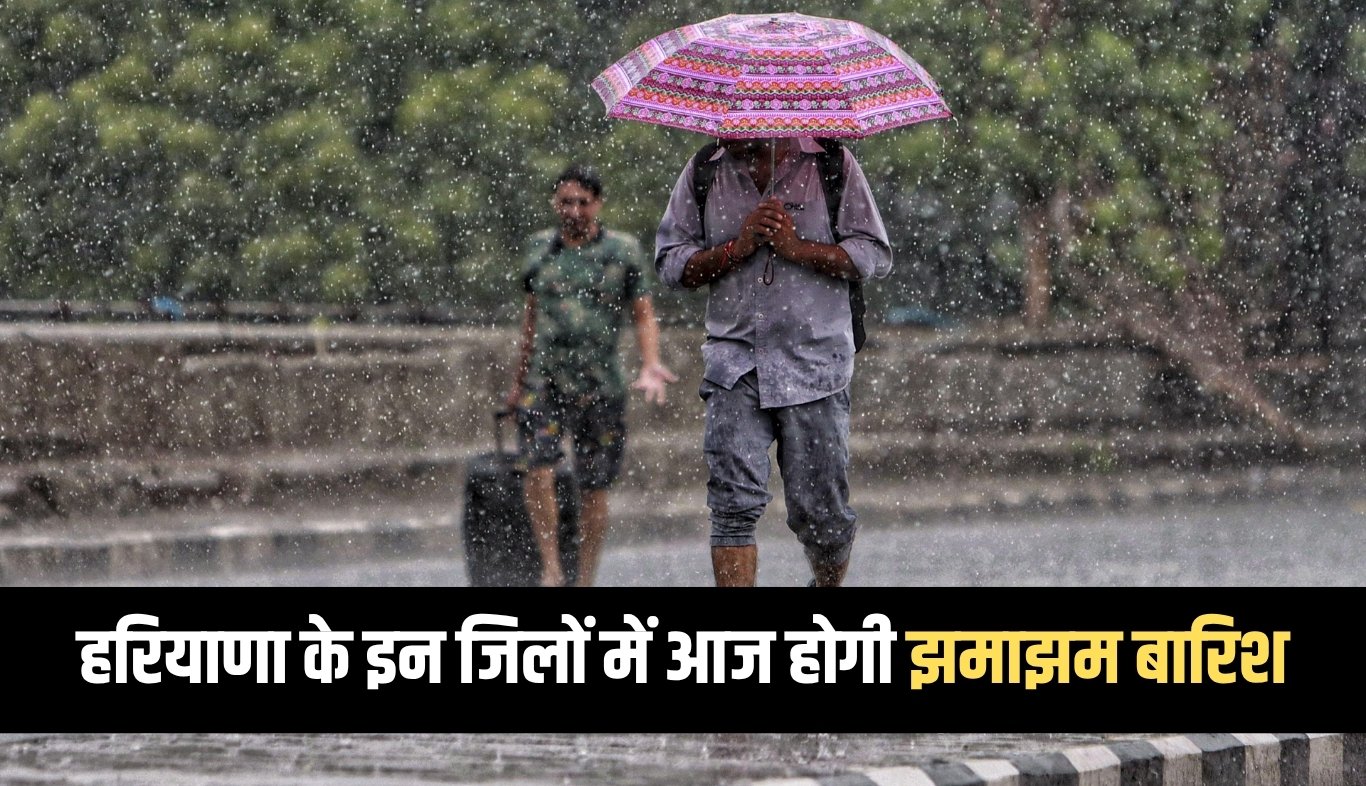 Haryana: हरियाणा के इन जिलों में आज होगी झमाझम बारिश, अलर्ट जारी 5 There will be heavy rain in these districts of Haryana today