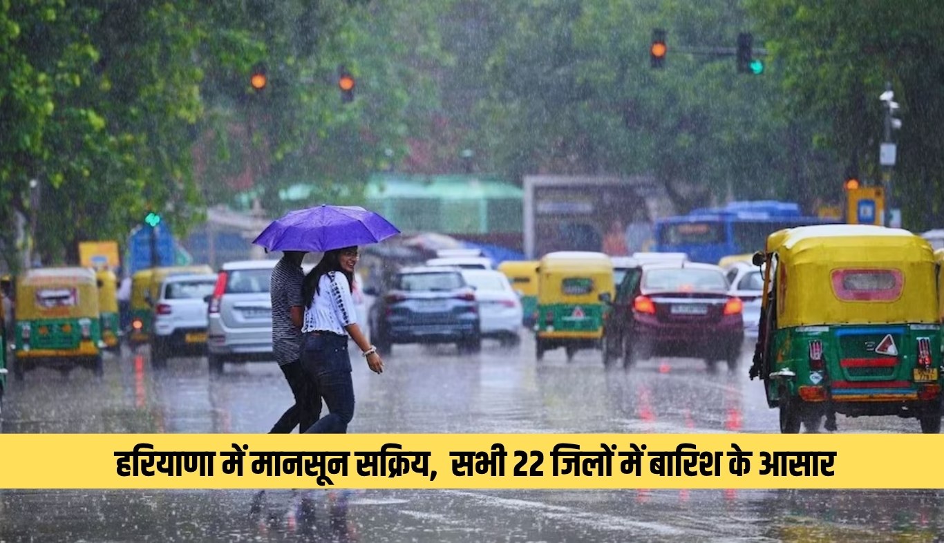 Monsoon active in Haryana