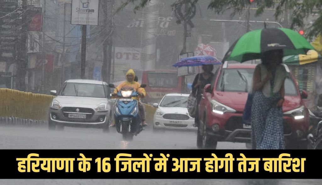 There will be heavy rain in 16 districts of Haryana today