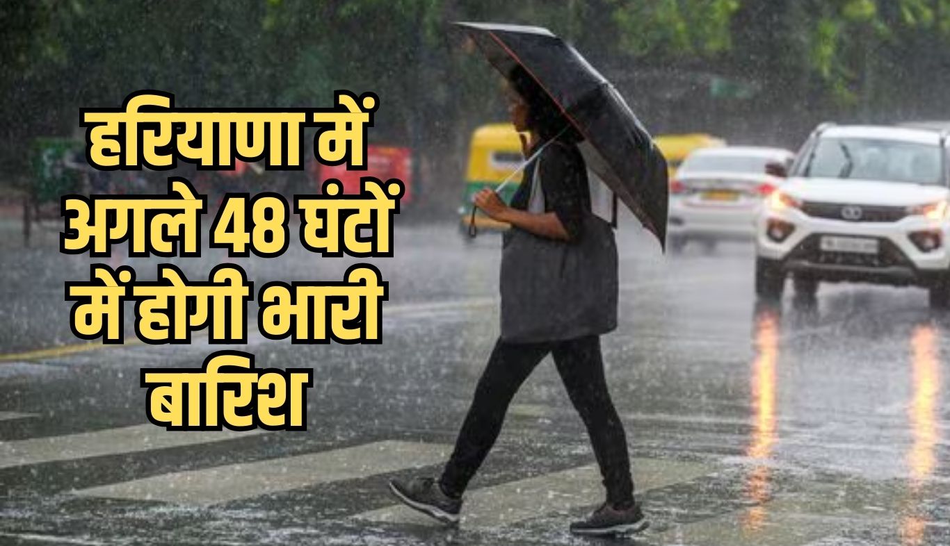 There will be heavy rain in Haryana in the next 48 hours