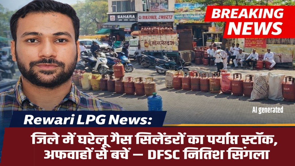 Rewari LPG News: Adequate stock of domestic gas cylinders in the district