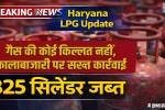 Haryana LPG Update: No gas shortage, strict action taken against black marketing, 825 cylinders seized
