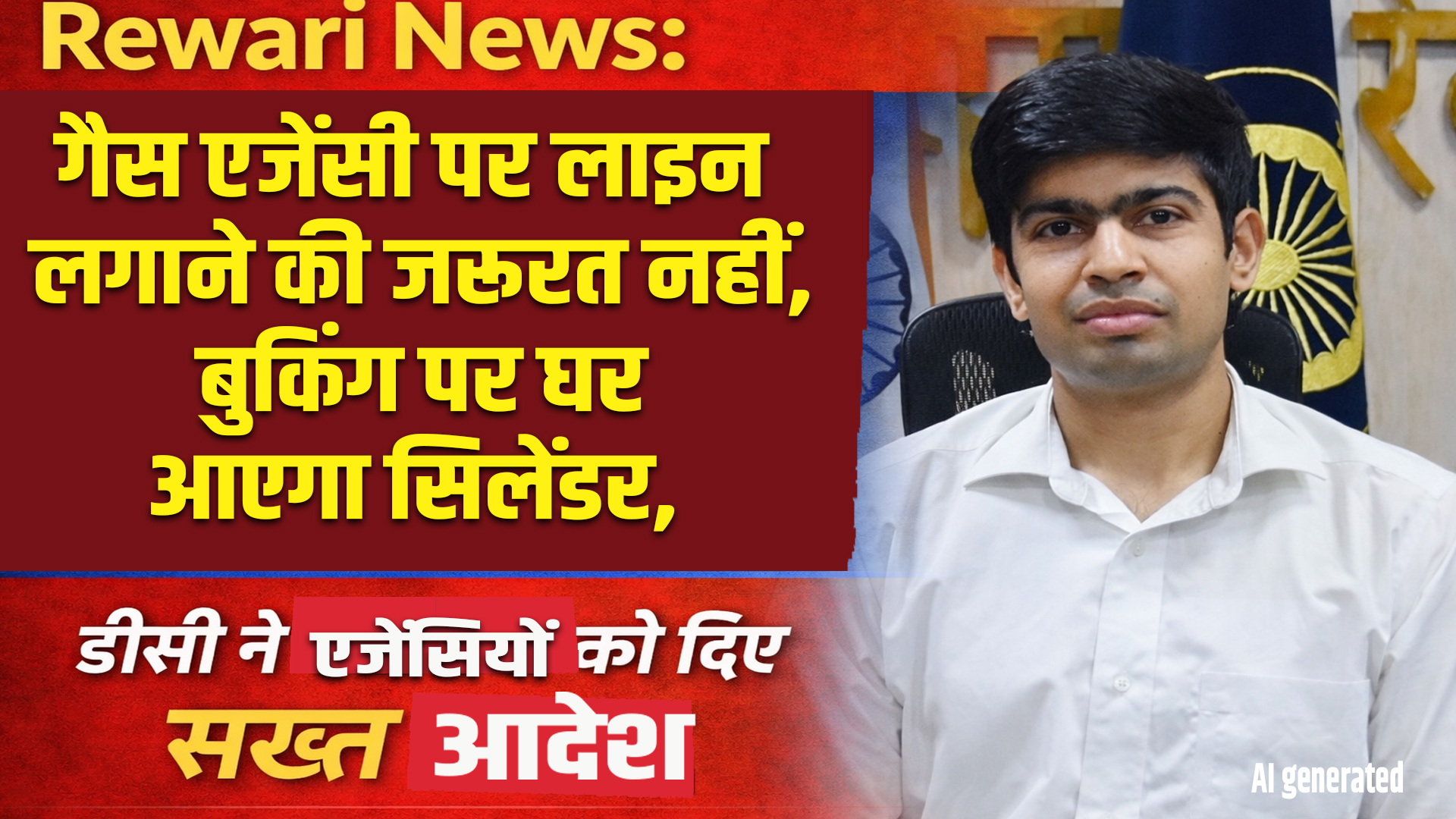 Rewari News: गैस एजेंसी पर लाइन लगाने की जरूरत नहीं, बुकिंग पर घर आएगा सिलेंडर, डीसी ने एजेंसियों को दिए सख्त आदेश 4 Rewari News: No need to queue at the gas agency, cylinder will be delivered to your home upon booking.