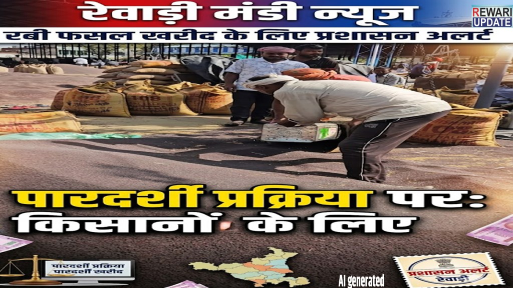 Rewari Mandi News:Administration alert for Rabi crop procurement, emphasis on transparent process