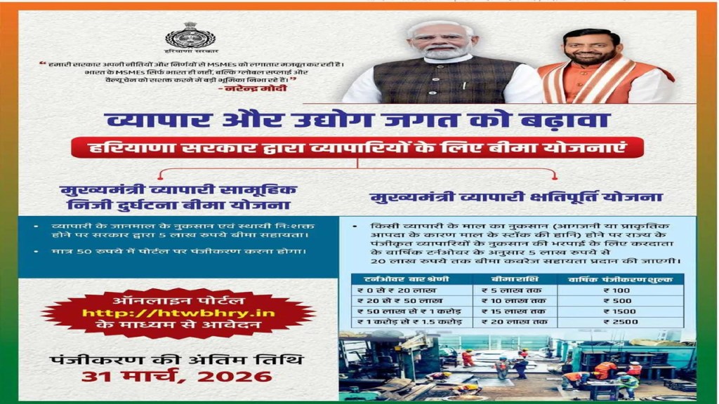 Rewari News: Trader Insurance Schemes of Haryana Government